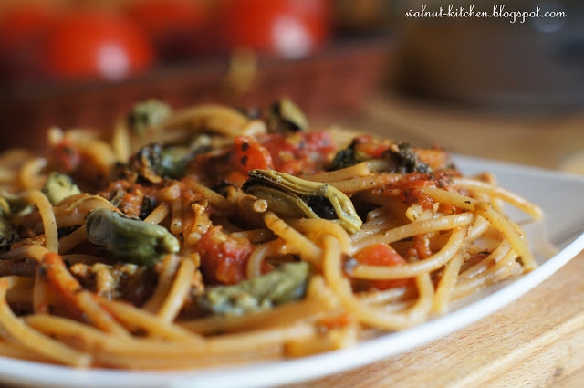 Spaghetti z małżami