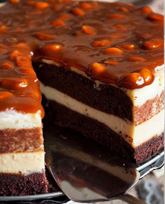 Tort czekoladowo serowy