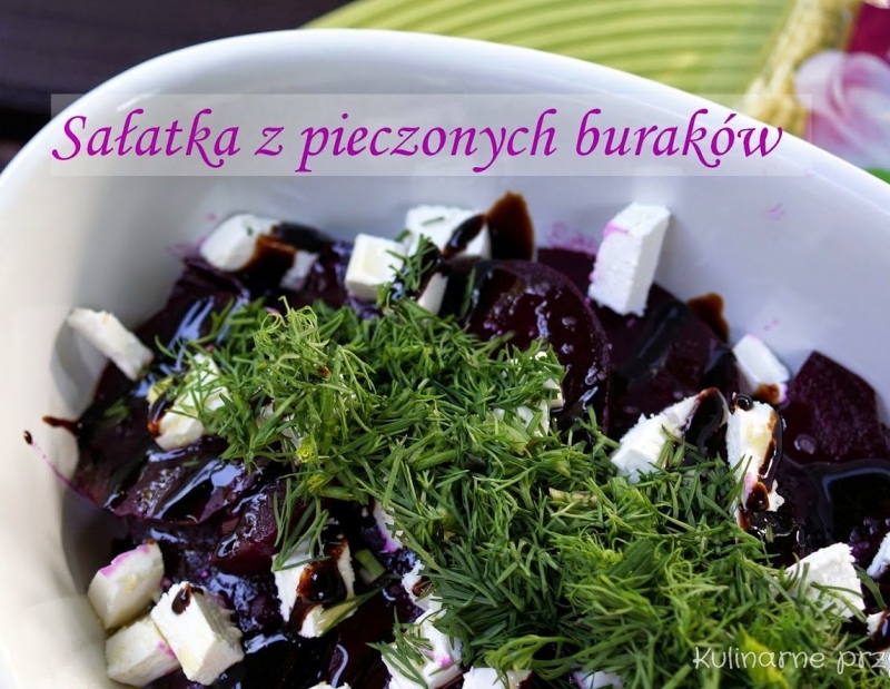 Sałatka z pieczonych buraków z fetą
