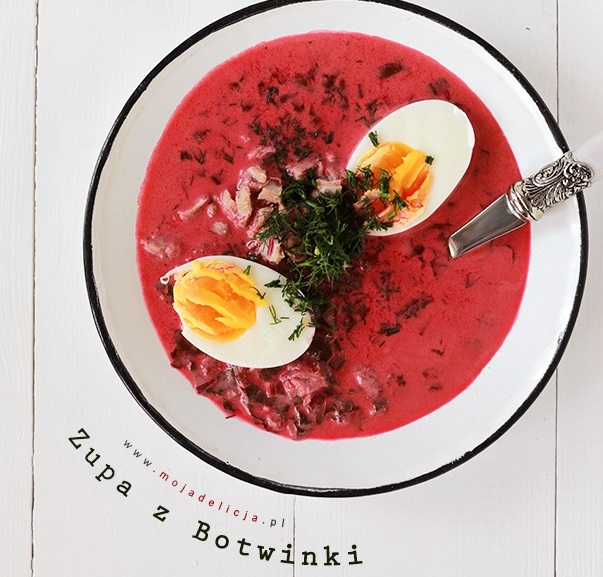 Zupa z botwinki z cielęciną